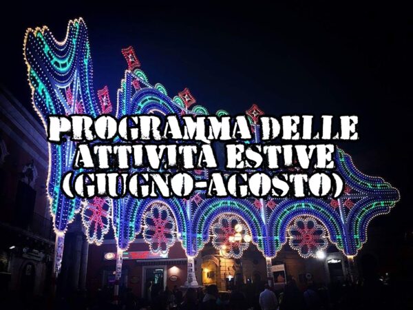 Programma delle attività estive (giugno-agosto) 2024