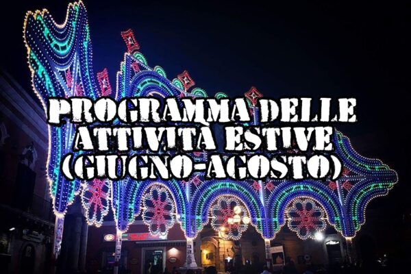 Programma delle attività estive (giugno-agosto) 2024